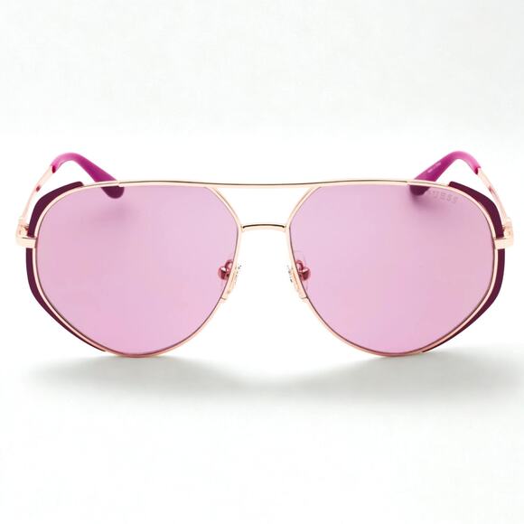 Guess GU00219 82Y Women’s Aviator Sunglasses 59mm Purple